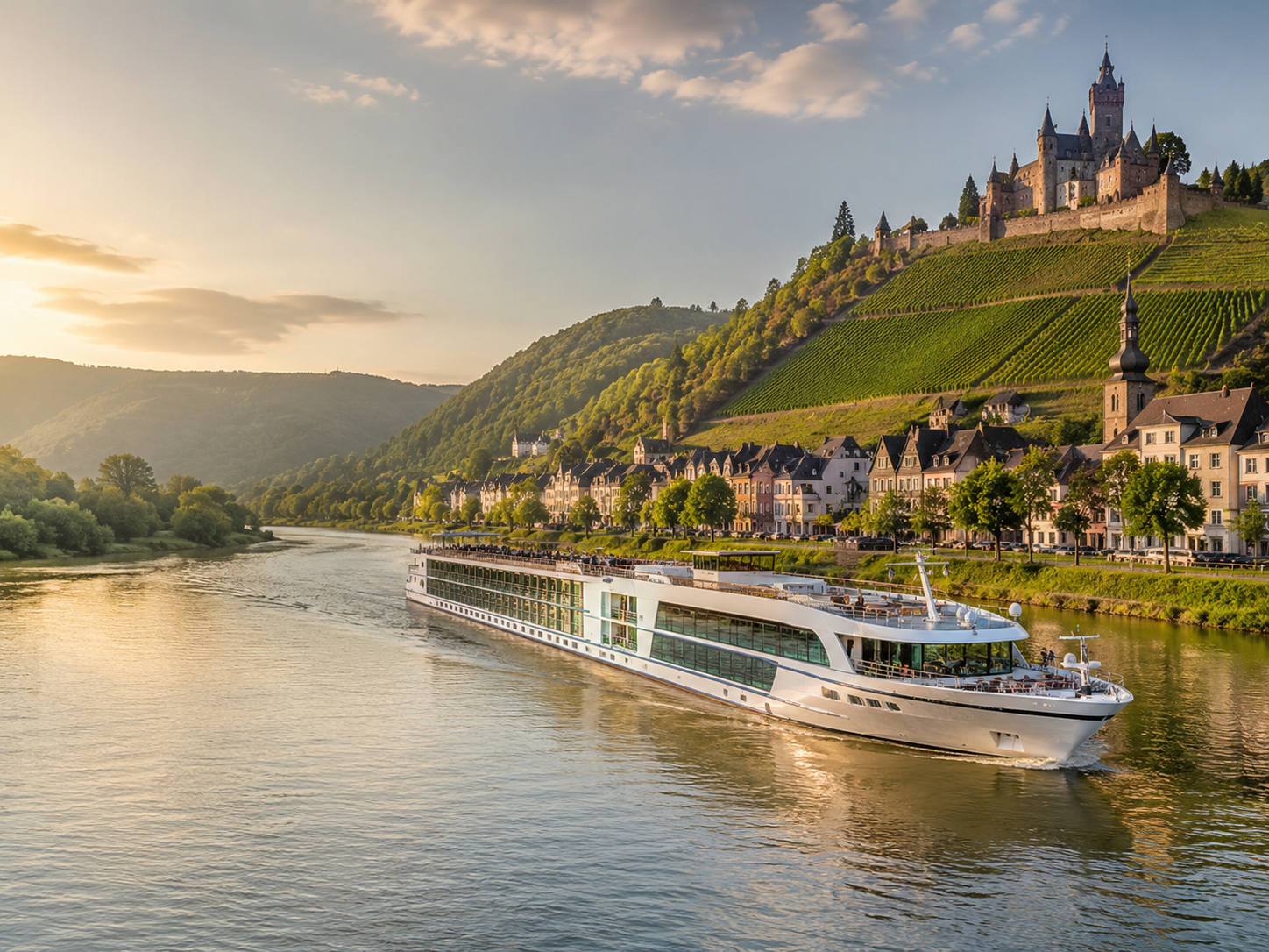 River cruise ship offering a scenic setting for a group journey